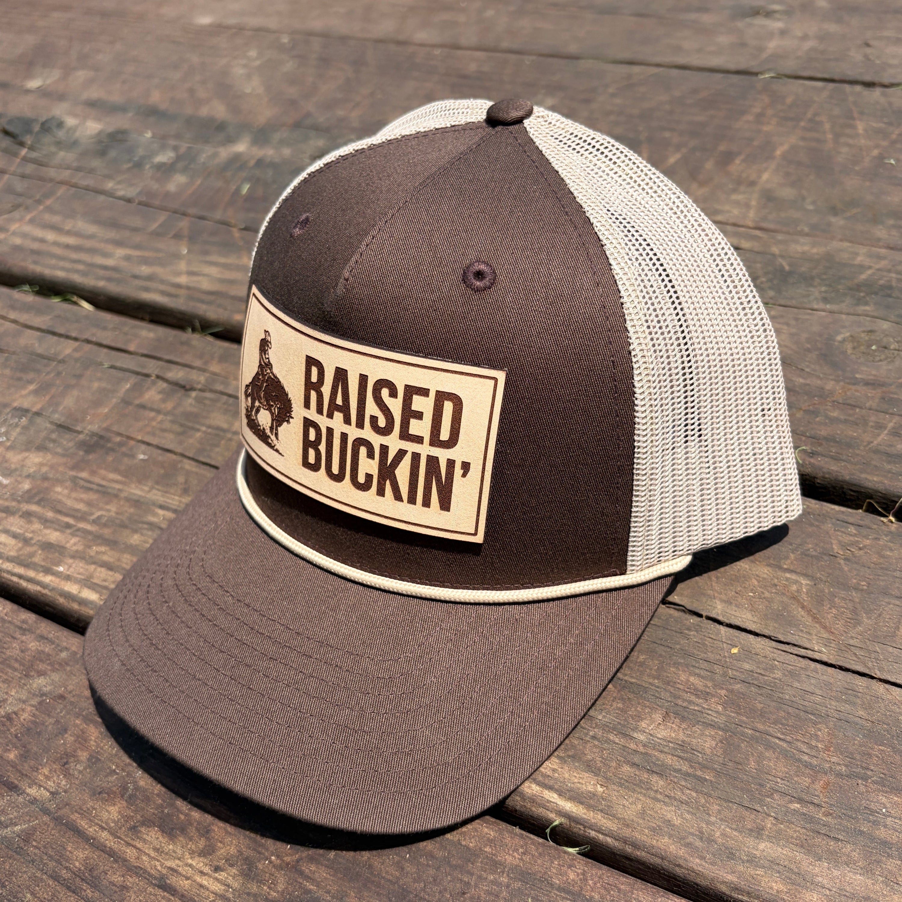Raised Buckin' Hat (Tan)